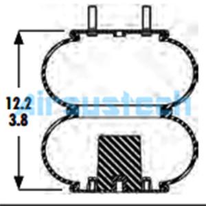 Wholesale 2B9-253 Low Noise Level Goodyear Air Spring W01-358-6945 Firestone Industrial Air Shock from china suppliers