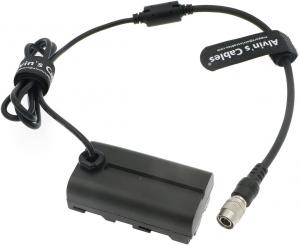 Wholesale NP F550 Dummy Battery To Hirose 4 Pin Male Power Cable For Sony To Feelworld Monitor 7