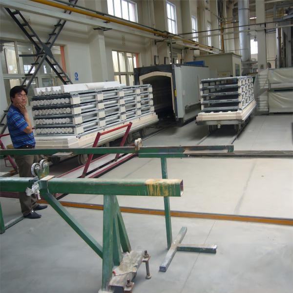 ISO9001 Energy Saving Heat Treatment Furnace With Trolley On The Bottom For