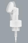 PP Plastic Material 40mm Foam Pump Dispenser With Silicone Brush