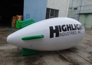 China Inflatable White Blimps Airship Zeppelin With Custom Logo Print, Helium Balloon on sale