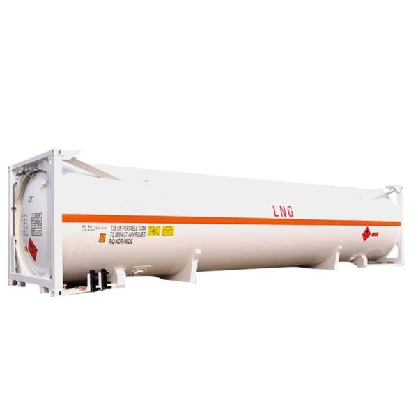 45 m3 ISO UN T75 Cryogenic 40ft Tank Container for LNG Liquid Oxygen Carbon