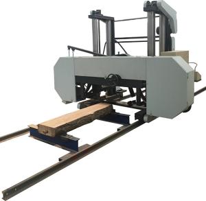 Wholesale Big wood log bandsaw sawmill, Heavy duty bandwheel diesel sawing mill machine with rails from china suppliers