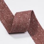 Double Face Cotton Linen Ribbon 6mm-40mm Custom Ribbon Rolls OEM