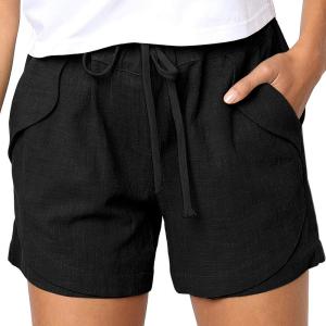 Wholesale Oem Factory Manufacturer Custom Logo shorts spring new style high waist lace-up elastic sports pants from china suppliers