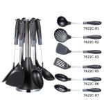 7-Piece Kitchenware Utensil Set with Dishwasher Safe and BPA Free Nylon Utensils