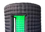 Round Shape 360 Booth Enclosure Halloween Inflatable Photo Booth For Rent