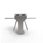 Double Tripod Turnstile Gate Dual Lane Stainless Steel Mechanical Access Control