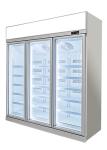 Custom Size Color 3 Door Display Commercial Upright Freezer For Meat Dumplings