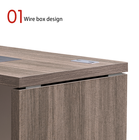 Modern Single-Person Wood Study Desk Support customization With Storage Drawers Locks for School or Company Office Use