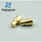 24 415 24 410 Gold Lotion Pump Fine Mist Sprayer Pump Aluminium Cap For Bottle