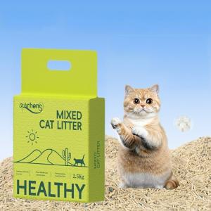 Wholesale Multi Fragrance Mixed Cat Litter Dust Free Kitty Litter Bulk Strong Clumping from china suppliers