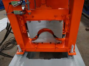 Wholesale 7 KW Power Durable Ridge Cap Roll Forming Machine / Gutter Forming Machine from china suppliers