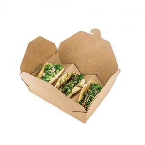China Taco Customized Food Packaging Box Kraft Paper Takeout Cardboard Food Boxes on sale