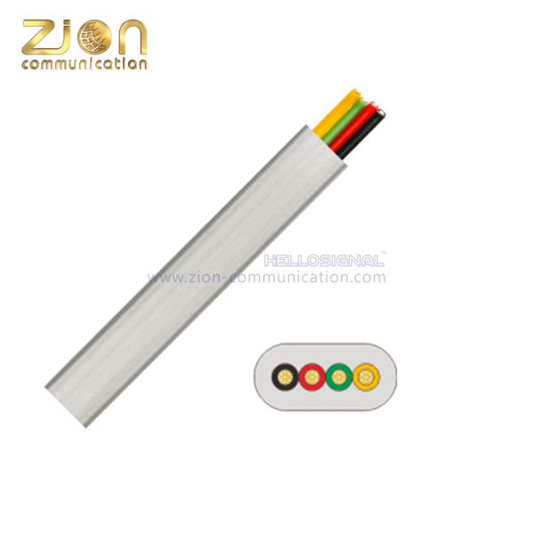 4 Way Flat Telephone Cable Indoor 4 Core White Unshielded Flat Hdpe Telephone