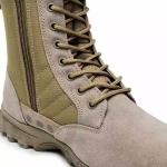 Tactical Footwear Leather And Nylon Fabric Comfortable Training Shoes