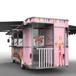 2024 Most Popular Multi-functional Electric Powered Mobile Snack Cart with