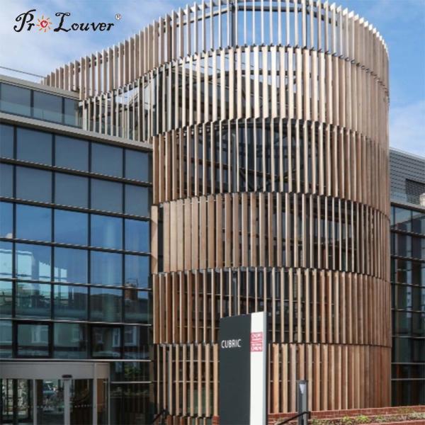 Hot sale ! Aluminum vertical curtain wall, aluminum box louver used for exterior