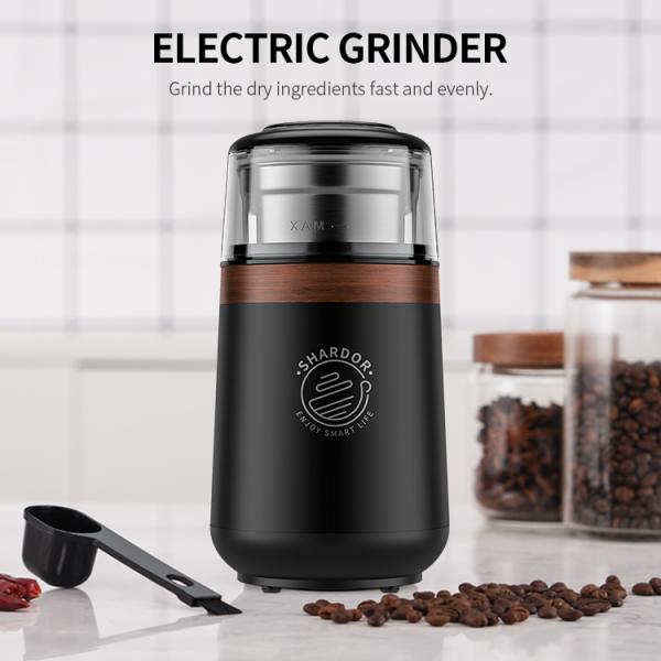 Parsley Cinnamon Mini Electric Espresso Maker , 70g Capacity Auto Grind Coffee Maker
