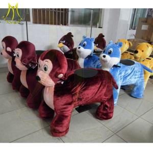 Wholesale Hansel outdoor park games funfair fiberglass rides games for kids under 3 moving battery operated plush animals from china suppliers