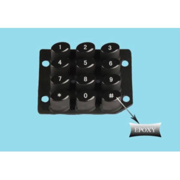 OEM Waterproof Epoxy Coated Custom Silicone Rubber Keypads