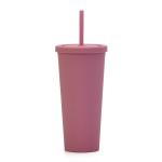 22oz Matte Pastel Tumblers Colored Double Wall Insulated Acrylic Tumblers With