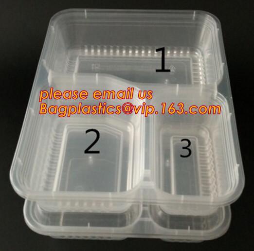 High-transparently Safe Square Disposable Food Custom Plastic Lunch Box,storage