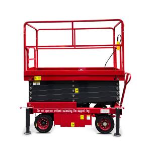 Wholesale Manual Push Scissor Lifter Industrial Scissor Lift Mobile Elevating Lifter Automotive Cargo Lift Hydraulic Scissor Lift from china suppliers