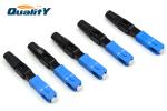 Sc Fast Connector Insertion Loss 0.2dB Fiber Optic Connector Assembly / Fiber