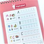 Reusable Writing Notebook for Kids 4 Books 1 Pen English Magic Practice and