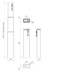 12V~28V DC Lifting Pillar Actuator Remote Control Kit For Smart Kitchen Cabinets
