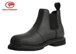 Rubber Sole Fashion Working Goodyear Welt Safety Shoes Plastic Toe With Genuine