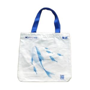 Wholesale Full Printing Cross Stitched PP Woven Shopping Bag with Mesh Pocket from china suppliers