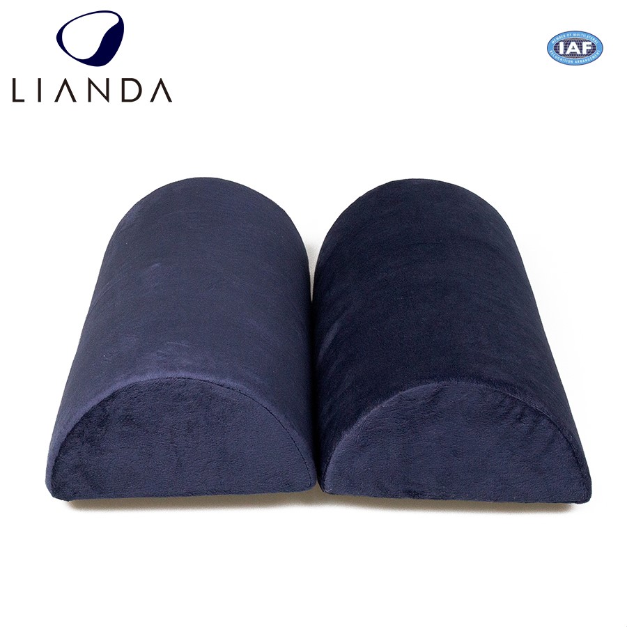 Half Cylinder Memory Foam Cushion , Black Foam Foot Rest Cushion For Office / Home