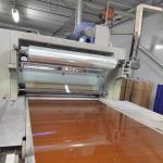 Base Material MDF Faced Natural Golden Teak Wood Veneer 5 / 9 / 12 / 15 / 18 /