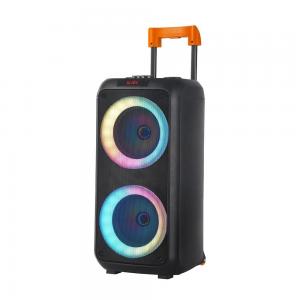 Wholesale Portable Strong Bass Bluetooth Speaker Double 8 Inch Party LED Speaker from china suppliers