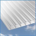 Clear Twin Wall Triple Wall Honeycomb PC Hollow Sheet For Skylight Greenhouse