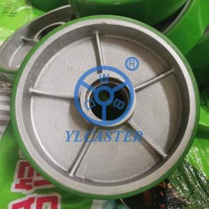 Wholesale 8inch Iron PU Drive Wheels 2200LBS Loading Capacity Polyurethane Wheels For Pallet Trucks from china suppliers