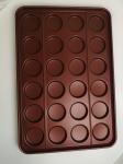 3.5" 24 Links Burger Bun Baking Tray Reusable Silicone Coated