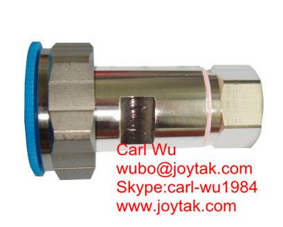 Factory made Premium quality DIN 7/16 connector male 1/2 feeder cable all brass