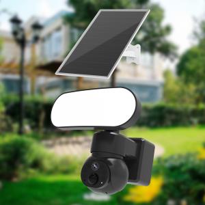 China Night Vision IR Waterproof Solar Security Camera With Floodlight Surveillance on sale