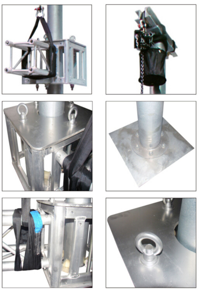Laser Lighting Truss Tower System Cylindrical Column Stage Trussing Lifting Tool