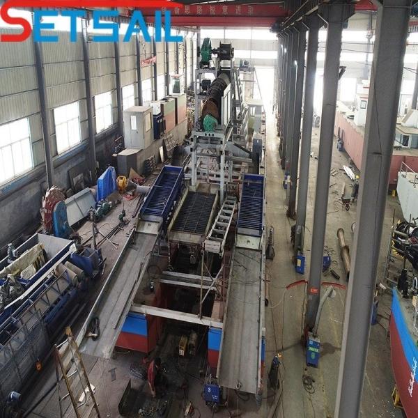 Bucket Chain Lake Gold and Diamond Mining Dredging Equipment with 7-30 Meter