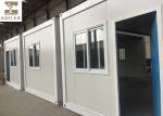 White Prefabricated Container House , Fire Proof Prefab Double Container House