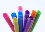 Colorfast Healthy Bendy Silicone Straws , Skinny Reusable Straws Non Toxic