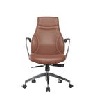 Leather Swivel Modern Executive Chairs Synthetic Ergonomics 4D Padding For