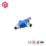 Customizable Male To Male M12 Underground Waterproof Wire Connectors 4 Pin 8 Pin