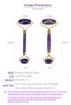 Natural Amethyst Crystal Gua Sha And Jade Roller