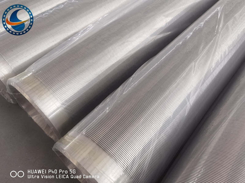 SS304 5.8m Rod Based Water Wire Screen Pipe 10" #20 Slot For Irrigation