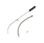 Red Light Rigid Stylet Steel Video Nasopharyngoscope with Handle Usableness